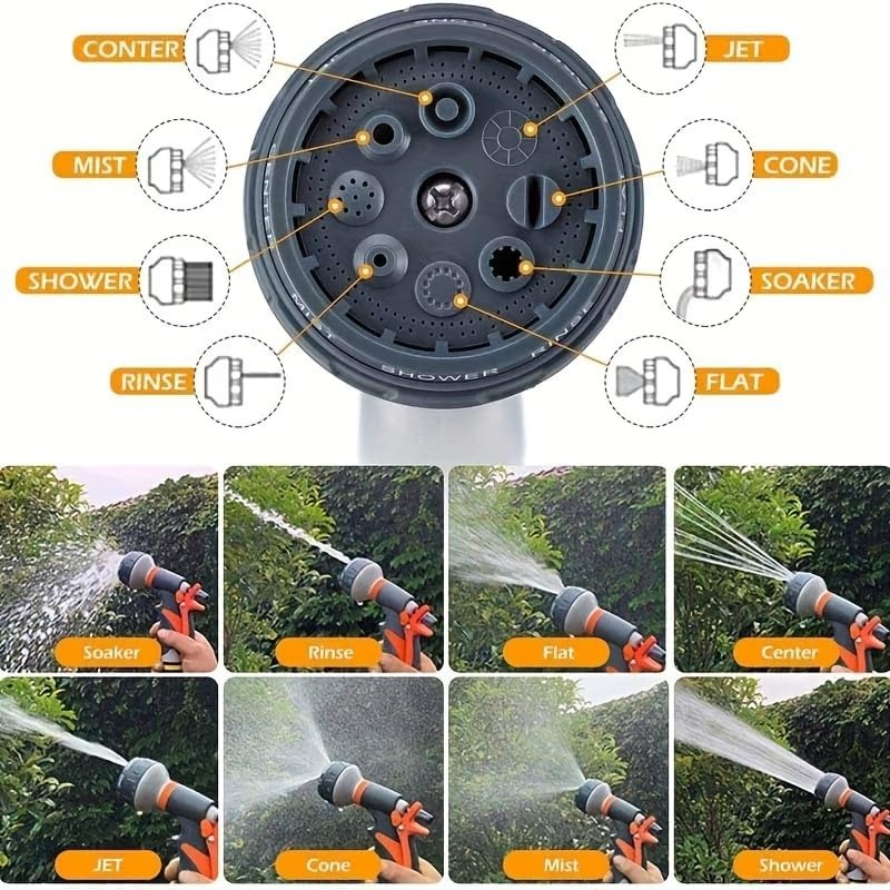 8 Pattern Garden Water Gun Hos - Gardening Tools Youtube review and price