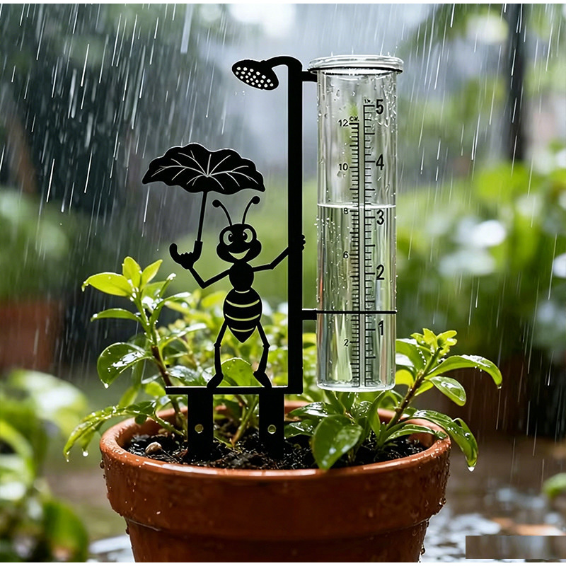 Metal Garden Rain Gauge Stake  - Gardening Tools Youtube review and price