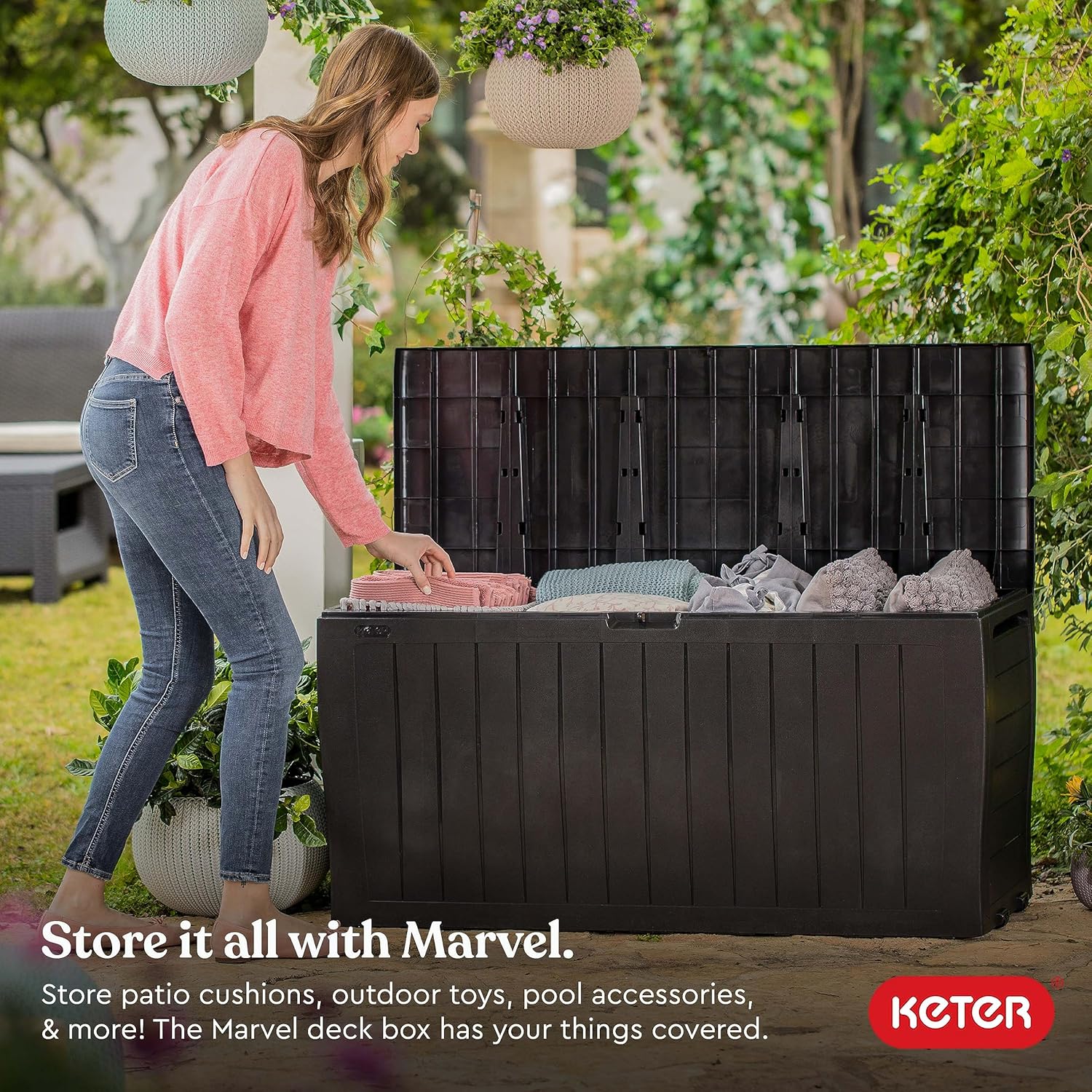 71 Gallon Outdoor Storage Box  - Gardening Tools Images review and price